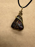 Wired Boulder Opal Pendant