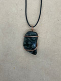 Copper Wired Alglenite Necklace 6