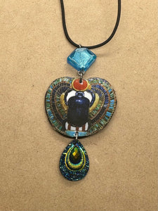 Handmade Scarab Necklace