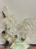 Cancer Star Sign Crystal Unicorn with Moonstone