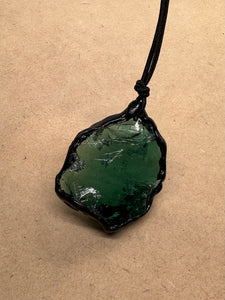 Handmade Green Obsidian Pendant