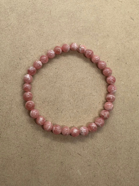 Rhodochrosite Crystal Bracelet