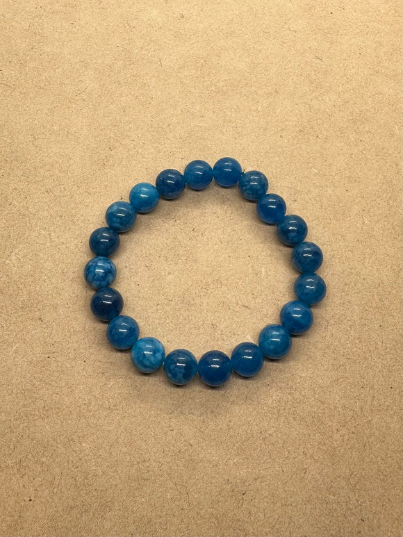 Blue Agate Crystal Bracelet