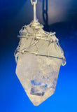 Clear Quartz with Evil Eye Necklce