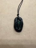 Handmade Green Obsidian Pendant