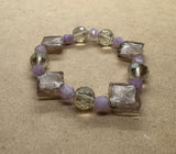 Faceted Kunzite Crystal Bracelet