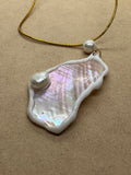 Mother of Pearl and Pearl Pendant