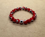 Red Evil Eye 🧿 Beaded Protection Bracelet