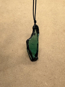 Handmade Green Obsidian Pendant