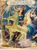 Sagittarius Star Sign Crystal Unicorn with Amethyst