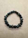 Kambaba Jasper and African Turquoise Crystal Bracelet