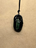 Handmade Green Obsidian Pendant