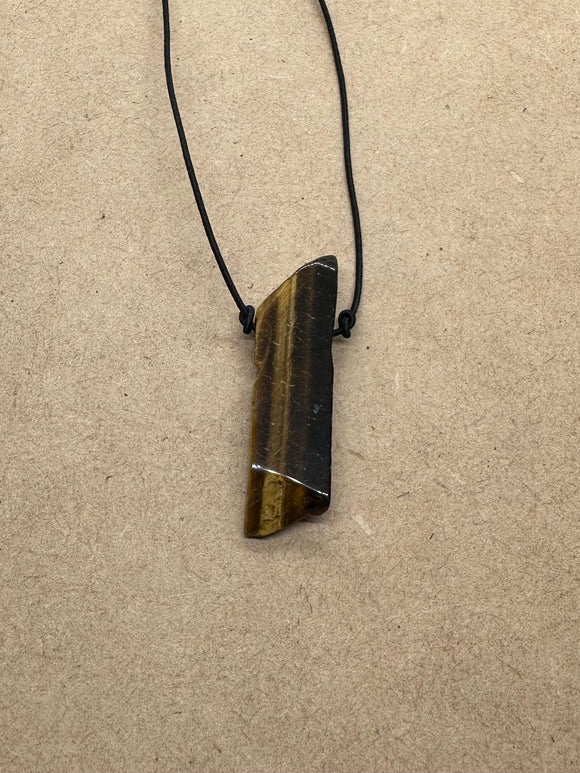 Tiger’s Eye Pillar Necklace 2