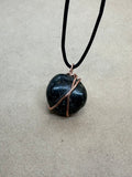 Copper Wired Alglenite Necklace 2