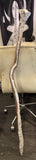 King Cobra Snake 🐍 (real) Wand/ Staff with White Jade Stones.
