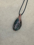 Copper Wired Alglenite Necklace 3