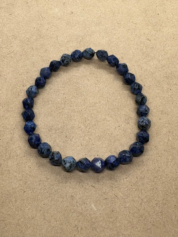 Faceted Sodalite Crystal Bracelet