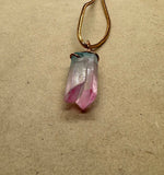 Pink & Blue Aura Quartz