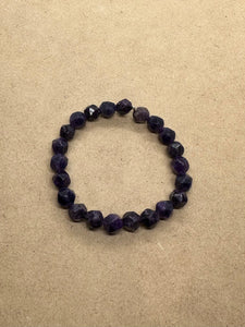 Faceted Amethyst Crystal Bracelet