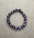 Lepidolite Crystal Beaded Bracelet