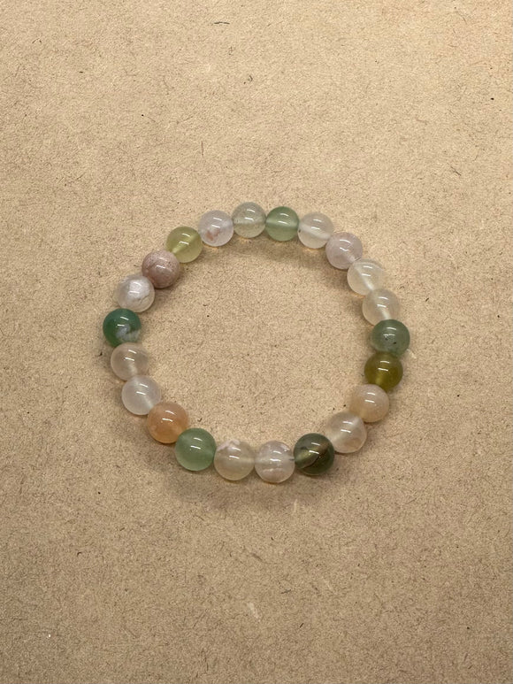 Peacock Agate Crystal Bracelet