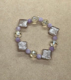 Faceted Kunzite Crystal Bracelet