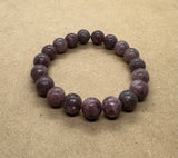 Lepidolite Crystal Beaded Bracelet