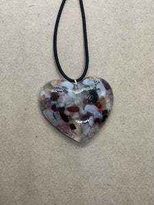 Assorted Crystal Orgone Heart Necklace