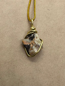 Wired Boulder Opal Pendant