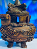 Antique Old Jade Incense Burner