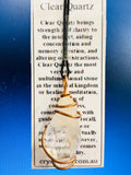 Clear Quartz Copper Wrapped Necklace