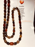 Brown Agate 47cm long Necklace