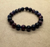 Purple & Blue Tigers Eye Bracelet