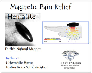 Magnetic Pain Relief Kit with Hematite Crystal