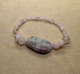 Rose Quartz with Lepidolite Centrepiece Crystal Bracelet