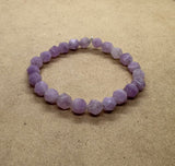 Faceted Kunzite Crystal Bracelet