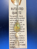 Clear Quartz with Gold Streaks & Pearl Necklace