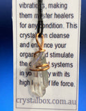 Twin Clear Quartz with Copper Wrap Necklace