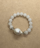 Moonstone & Baroque Pearl Bracelet