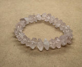 Faceted Rose Quartz Crystal Beaded Bracelet