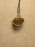 Wired Boulder Opal Pendant