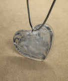 Selenite Heart Orgonite Necklace