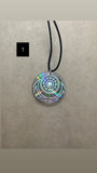Handmade Holographic Faraday Anti-Radiation EMF Protection Necklace