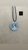 Handmade Holographic Faraday Anti-Radiation EMF Protection Necklace