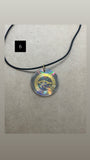 Handmade Holographic Faraday Anti-Radiation EMF Protection Necklace