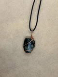Copper Wired Alglenite Necklace 4