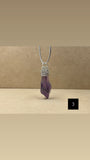 Amethyst Point with Diamantés Crystal Necklace