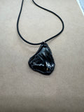 One Off Handmade Black Obsidian Pendant