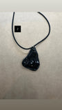 One Off Handmade Black Obsidian Pendant