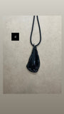 One Off Handmade Black Obsidian Pendant